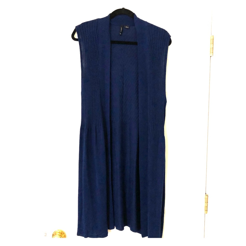 Long Sleeveless Cardigan